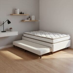 Bibox com Auxiliar com Colchão Pró-Ortopédic D33 com Pillow Top - Solteiro